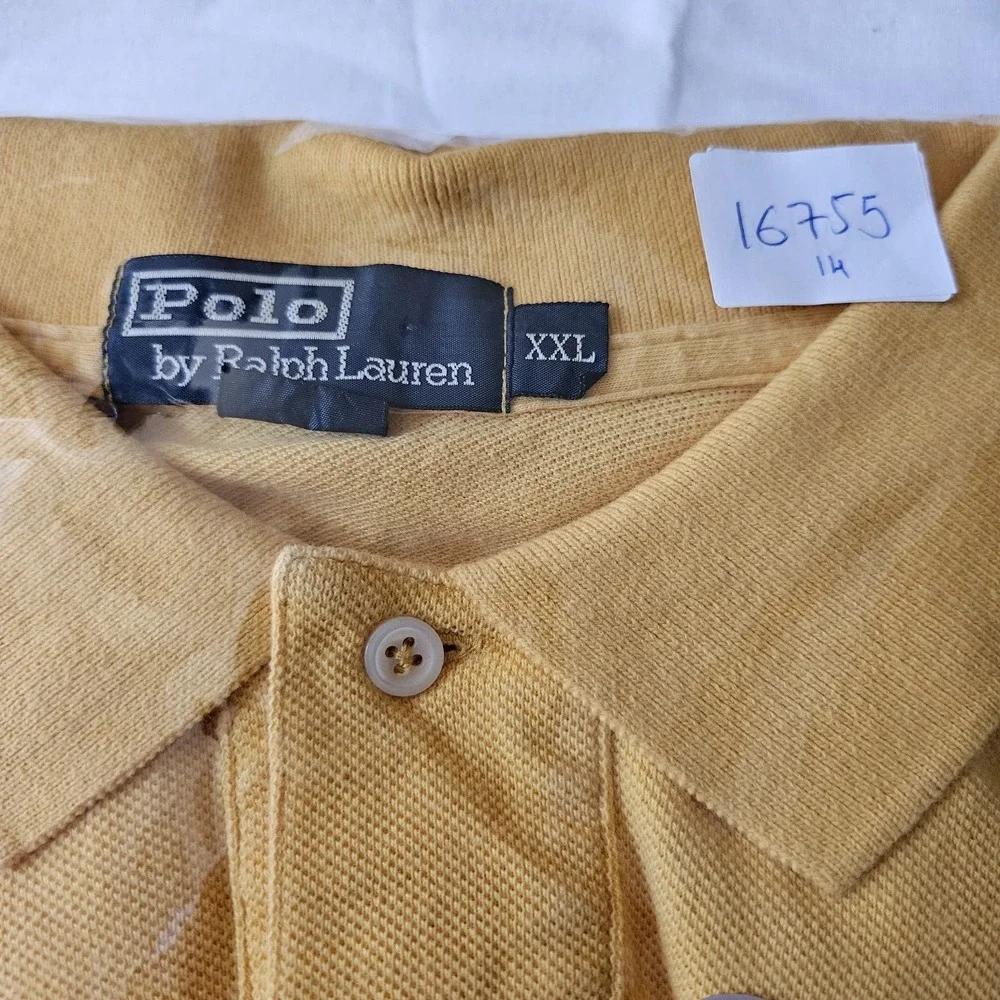 Polo Ralph Lauren Polo Shirt Men's XXL Butter Yellow‎ Cotton Performance  Preppy